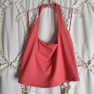 Abercrombie Pink Halter Soft A&F Top Sz Large